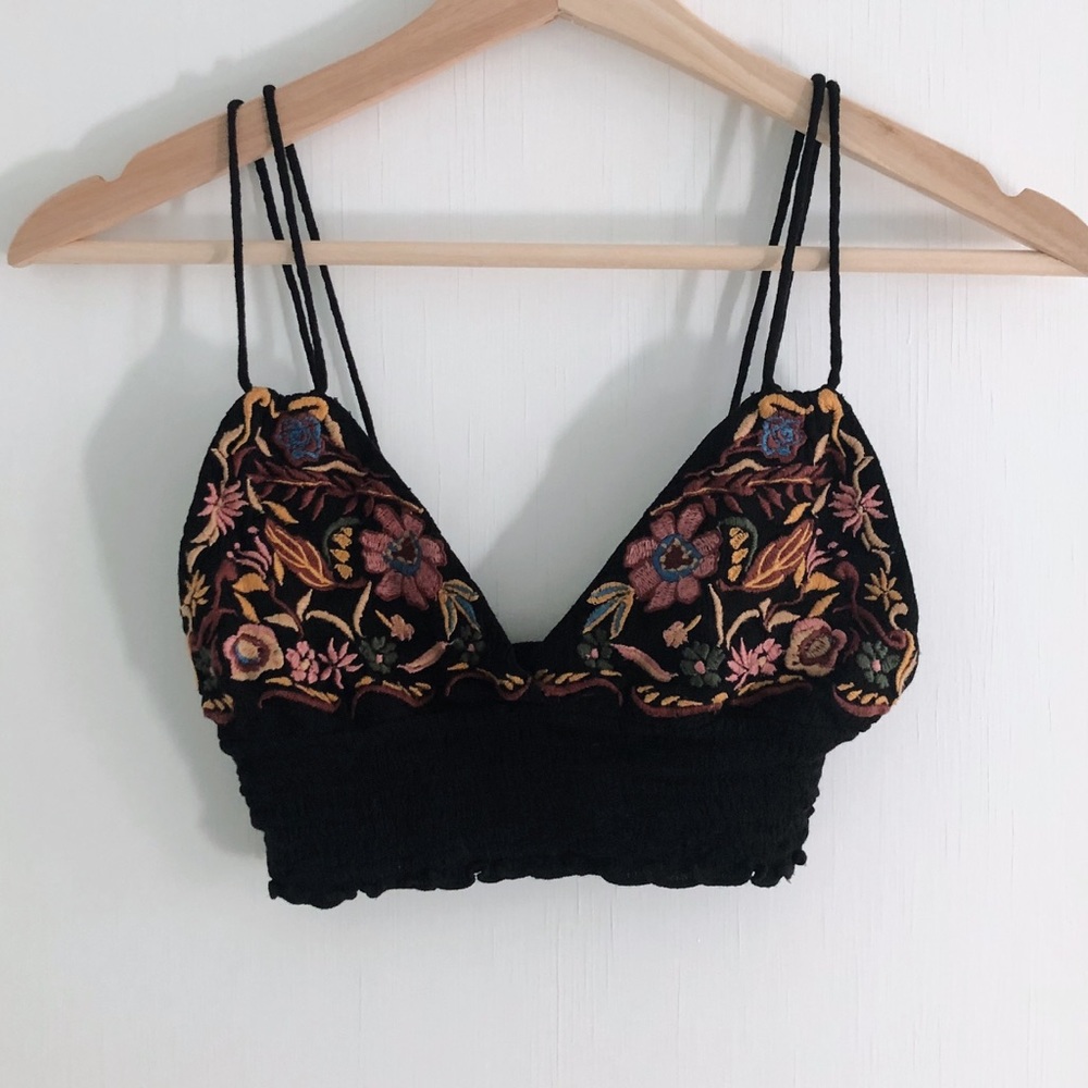 Urban Outfitters floral embroidered bralette